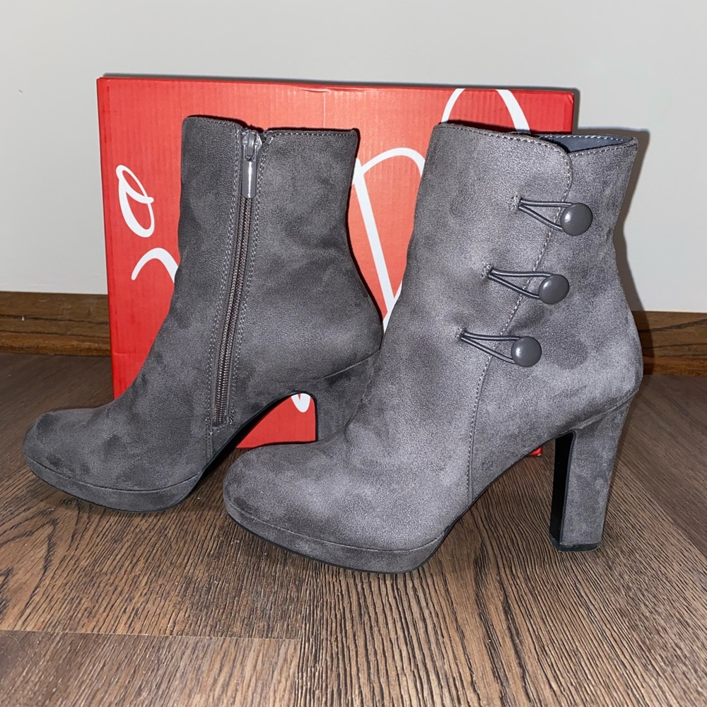Grey Ankle Bootie